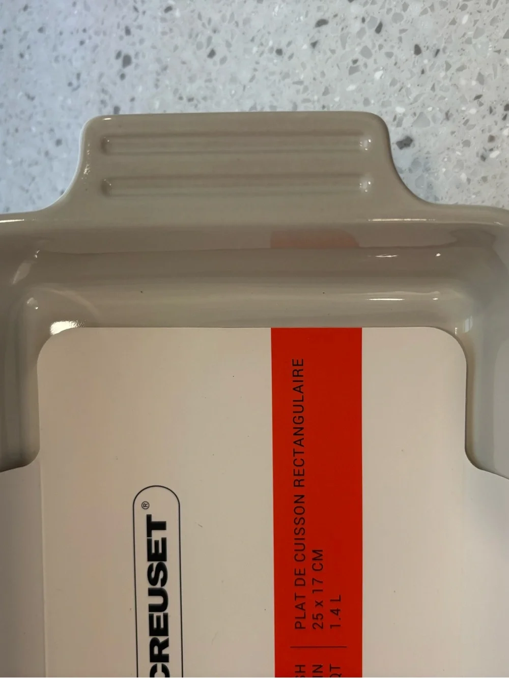 NEW Le Creuset White Rectangular Baking Dish- 9¾ x 6⅝ IN 1 1/2 quart